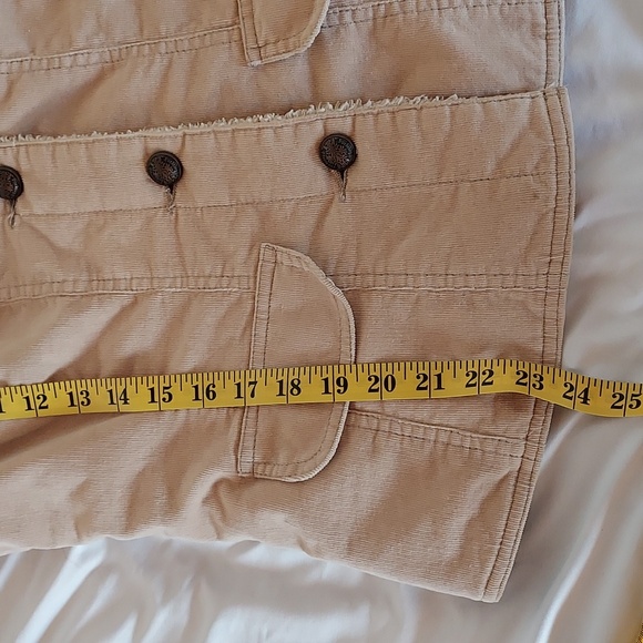 For Joseph Fortune Women's Jacket Corduroy Sherpa Cream Y2K Trucker  M - Picture 11 of 15